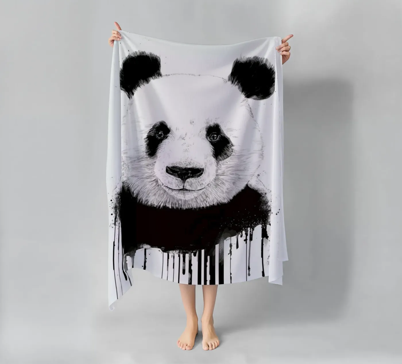 Graffiti Panda telo mare da Balazs Solti
