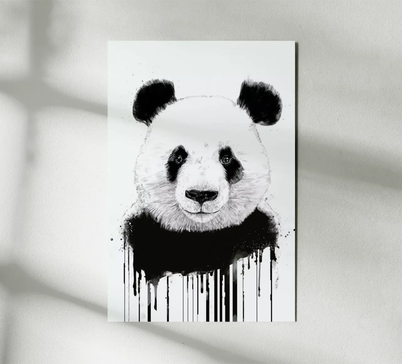 Graffiti Panda alluminio dibond da Balazs Solti