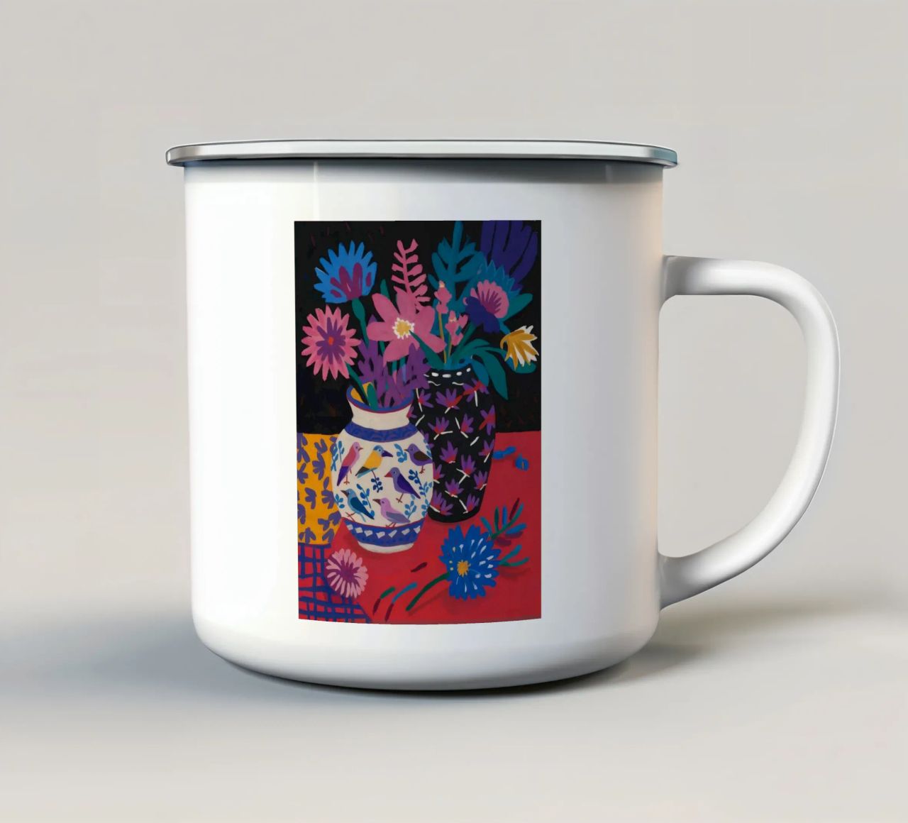 Vaso Midnight Bloom tazza in smalto da Paez Harmony
