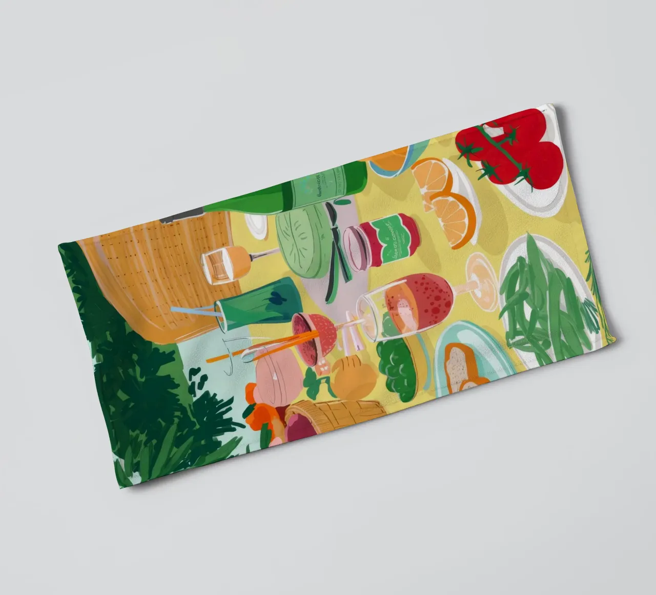 Alfresco feest Zonneschijn badhanddoek van Paez Harmony