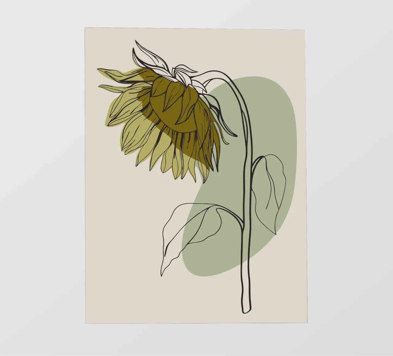 Girasole minimalista telo in pvc da RELAXING TOUCH