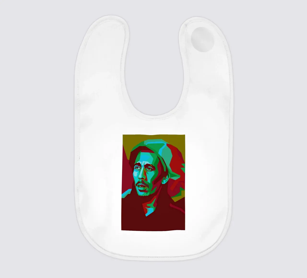 bob marley retro pop art wpap bavaglino da aiswa