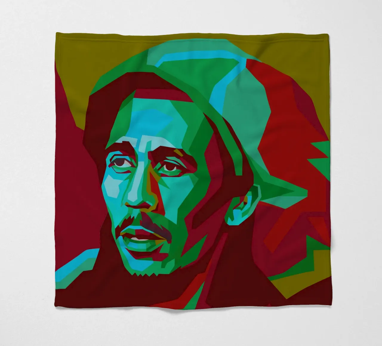 bob marley retro pop art wpap coperta in pile da aiswa