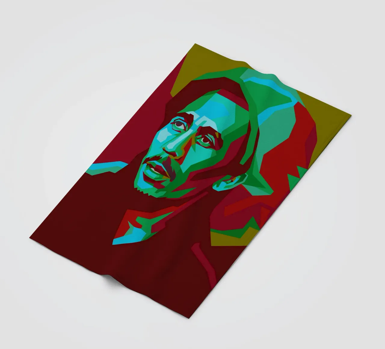 bob marley retro pop art wpap coperta in pile da aiswa