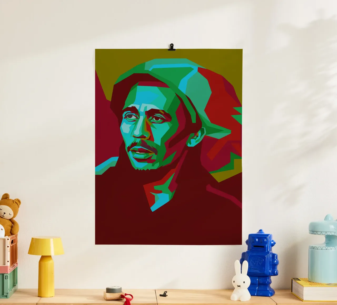 bob marley retro pop art wpap carta hahnemühle da aiswa