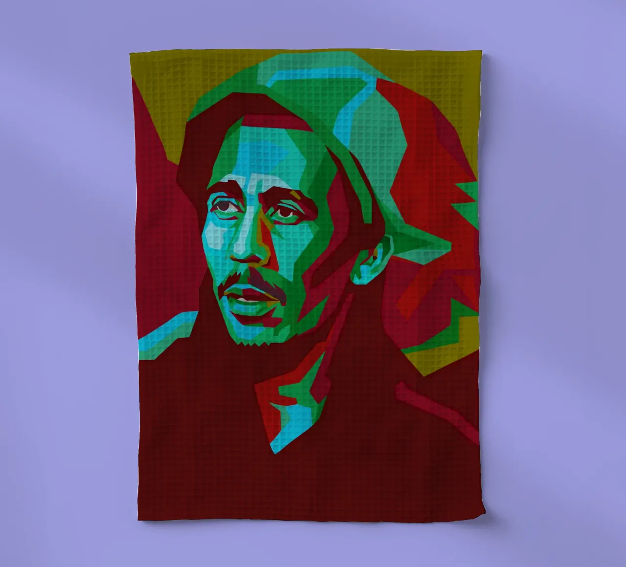 bob marley retro pop art wpap canovaccio da cucina da aiswa