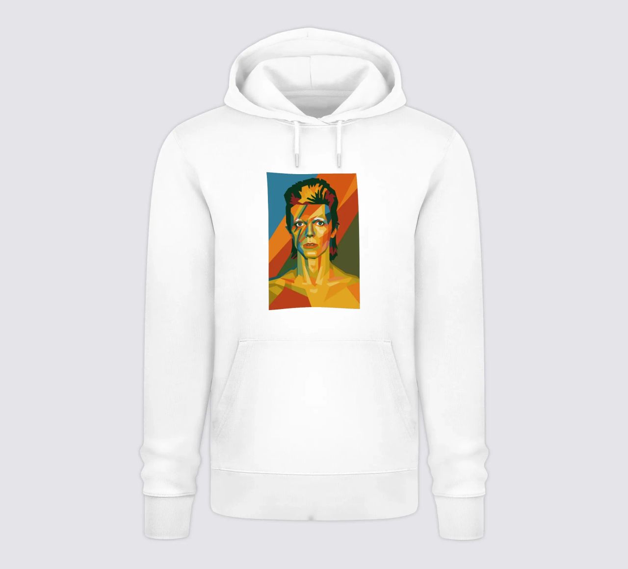 bowie retro pop art wpap felpa con cappuccio da aiswa