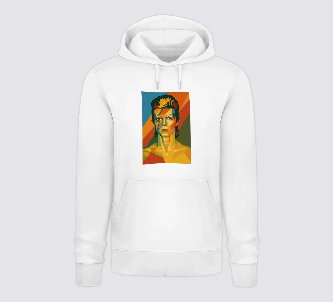 bowie retro pop art wpap felpa con cappuccio da aiswa