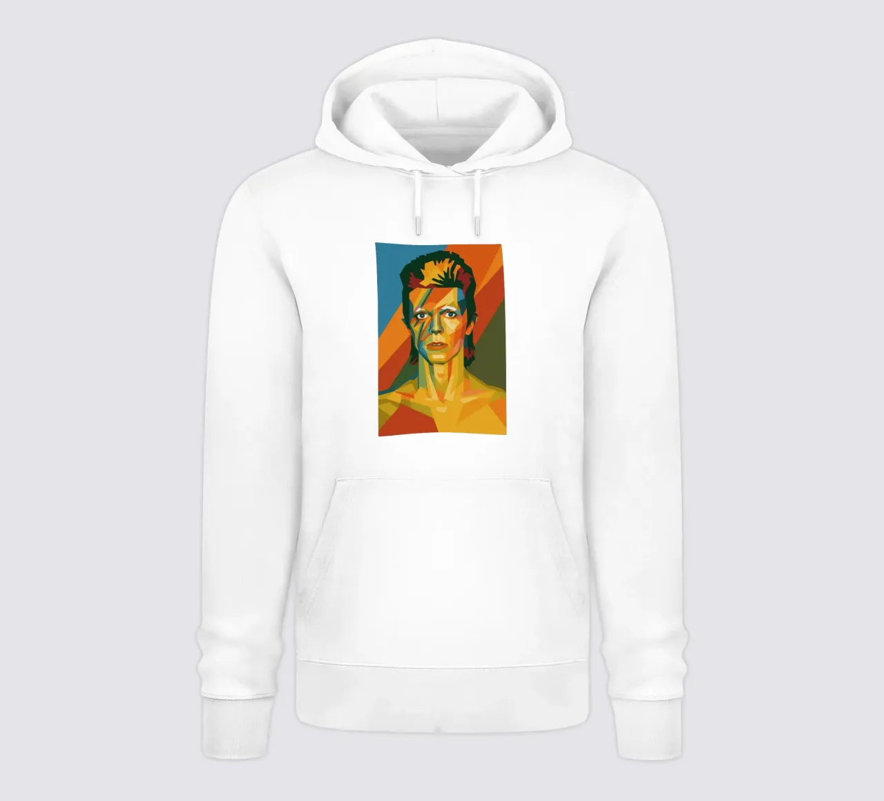bowie retro pop art wpap felpa con cappuccio da aiswa