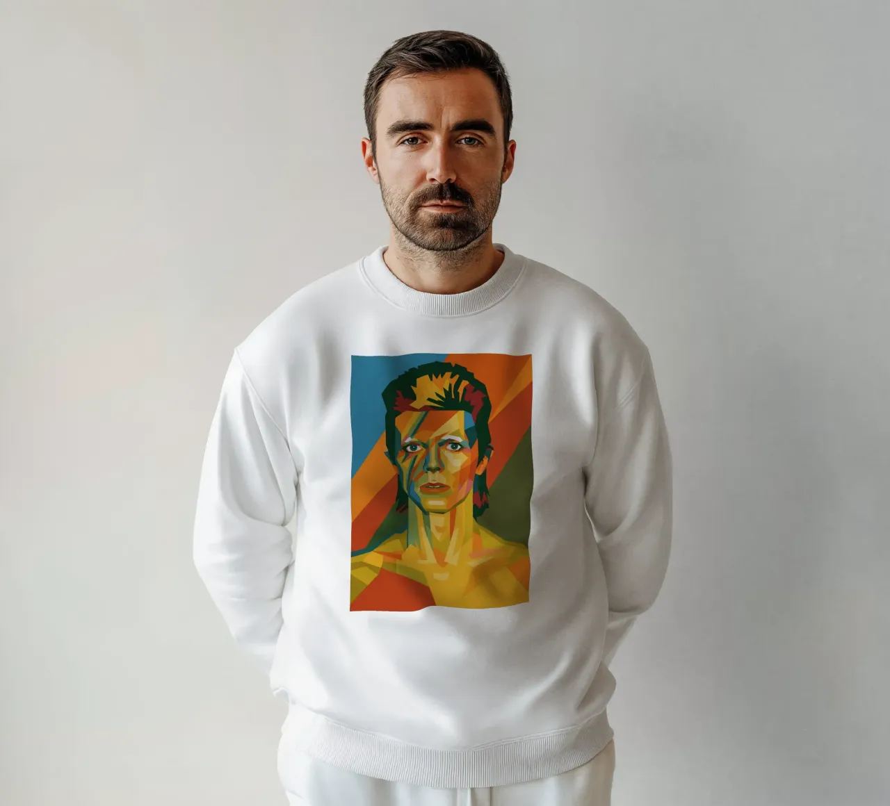 bowie retro pop art wpap Sweatshirt von aiswa