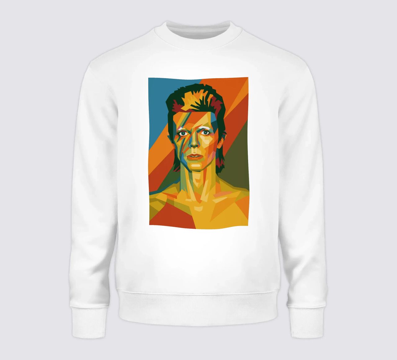 bowie retro pop art wpap felpa da aiswa