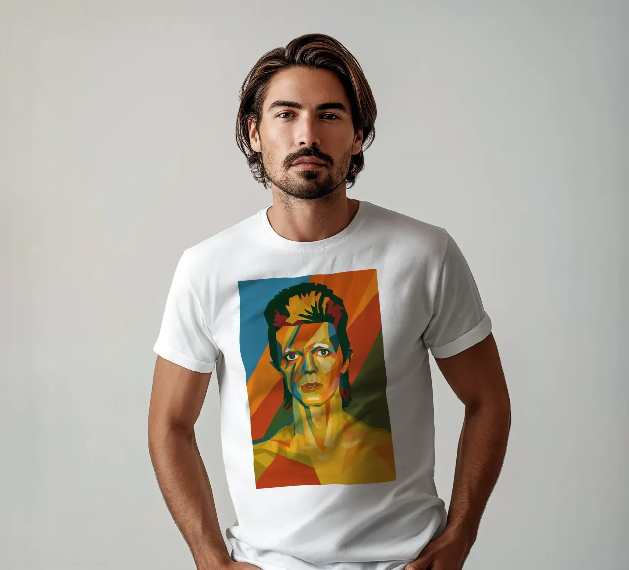 bowie retro pop art wpap camiseta de aiswa