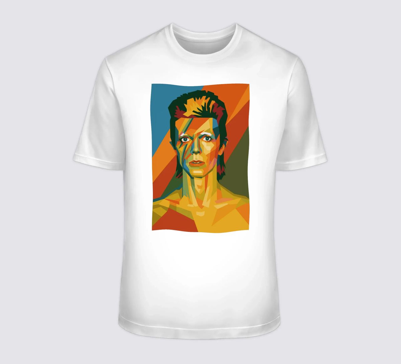 bowie retro pop art wpap t-shirt da aiswa