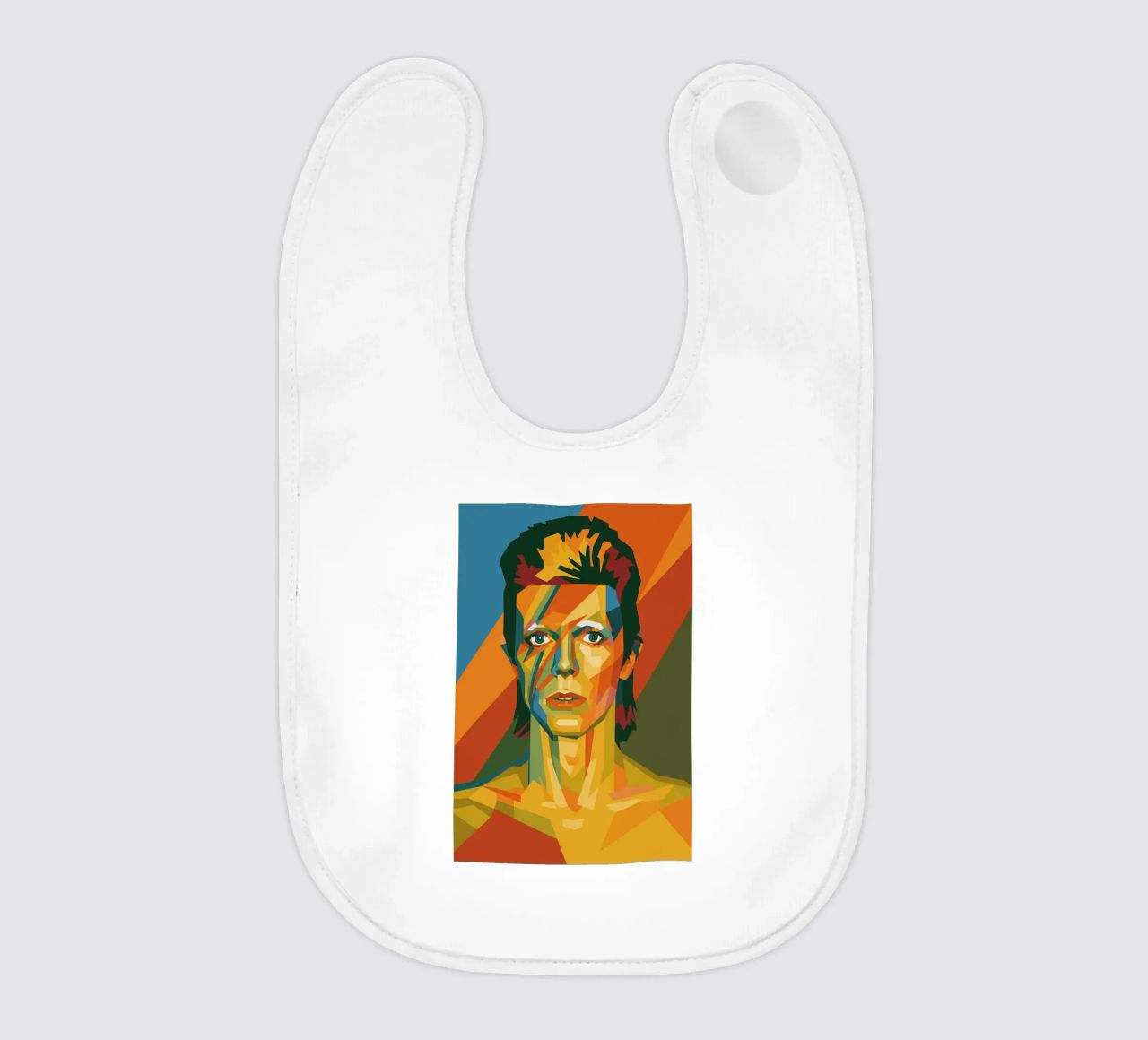 bowie retro pop art wpap bavaglino da aiswa