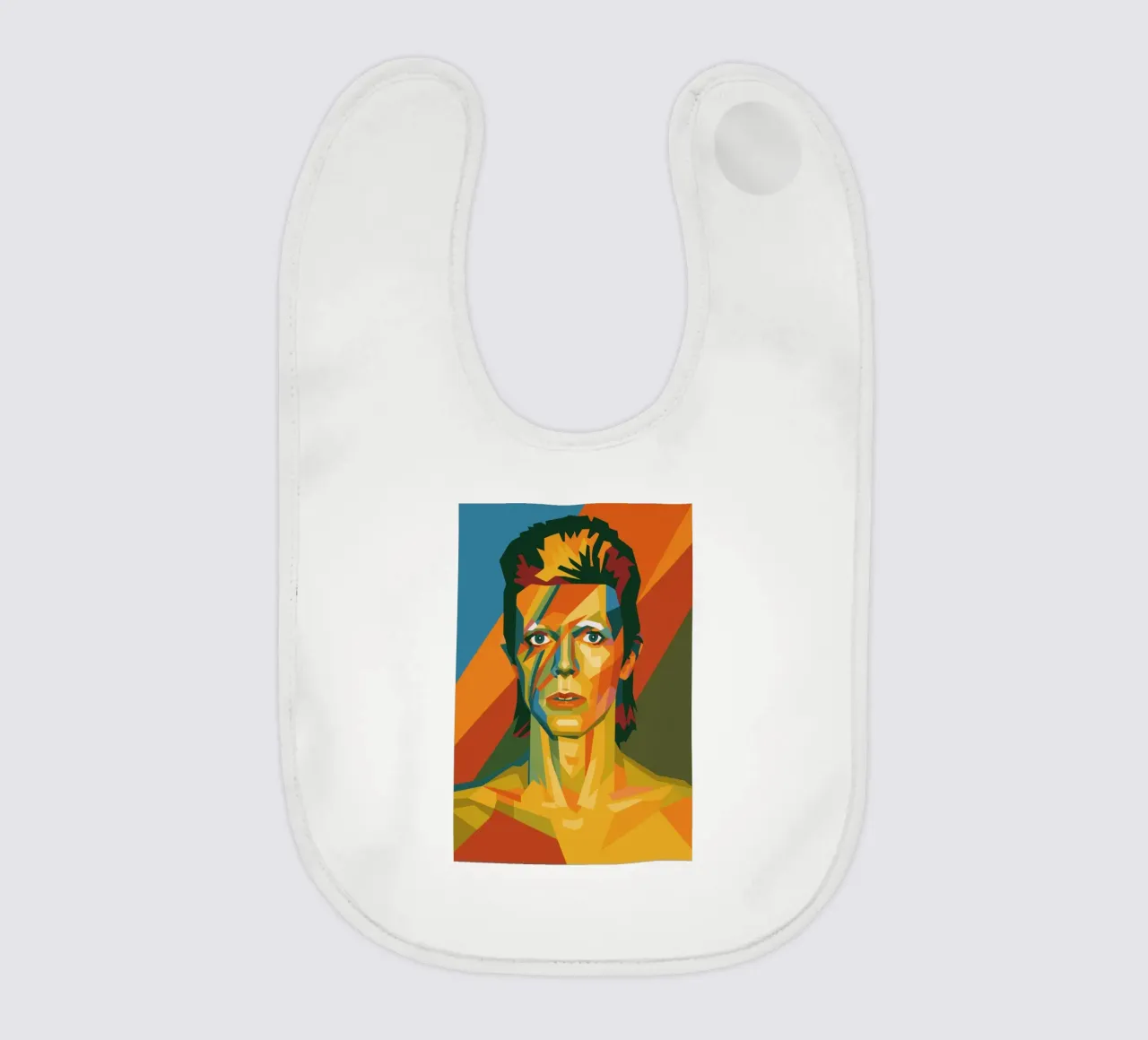 bowie retro pop art wpap bavaglino da aiswa