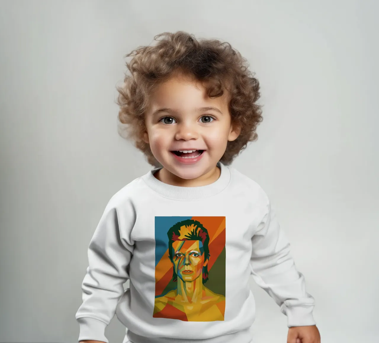bowie retro pop art wpap sudadera de bebé de aiswa