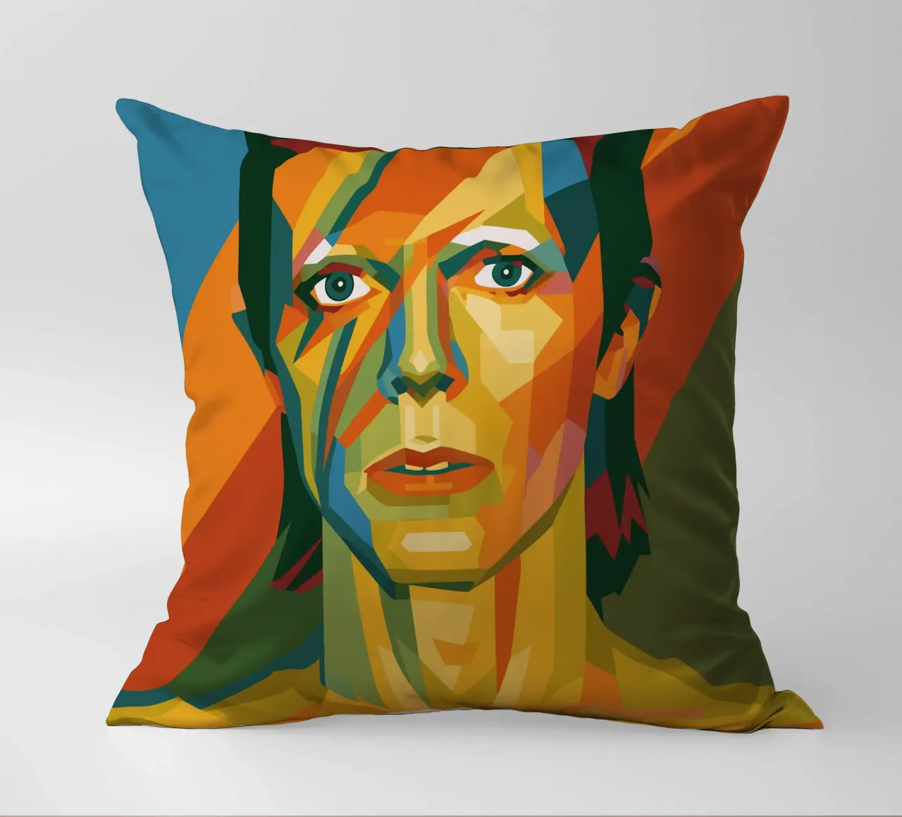 bowie retro pop art wpap cojín de aiswa