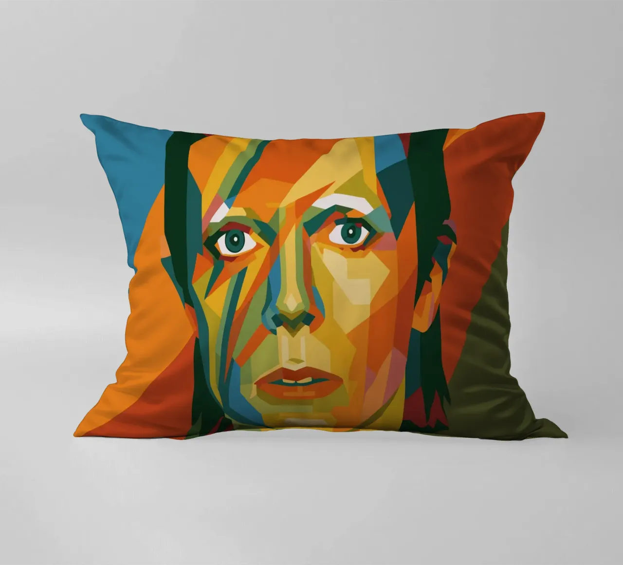 bowie retro pop art wpap cuscino da aiswa