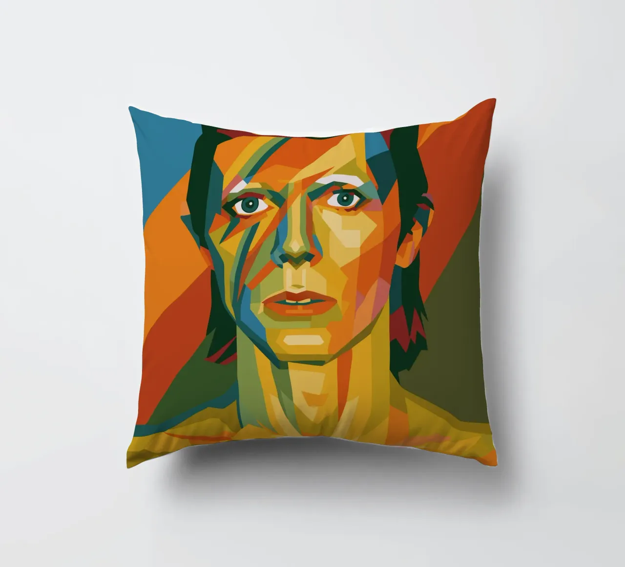 bowie retro pop art wpap cojín de aiswa