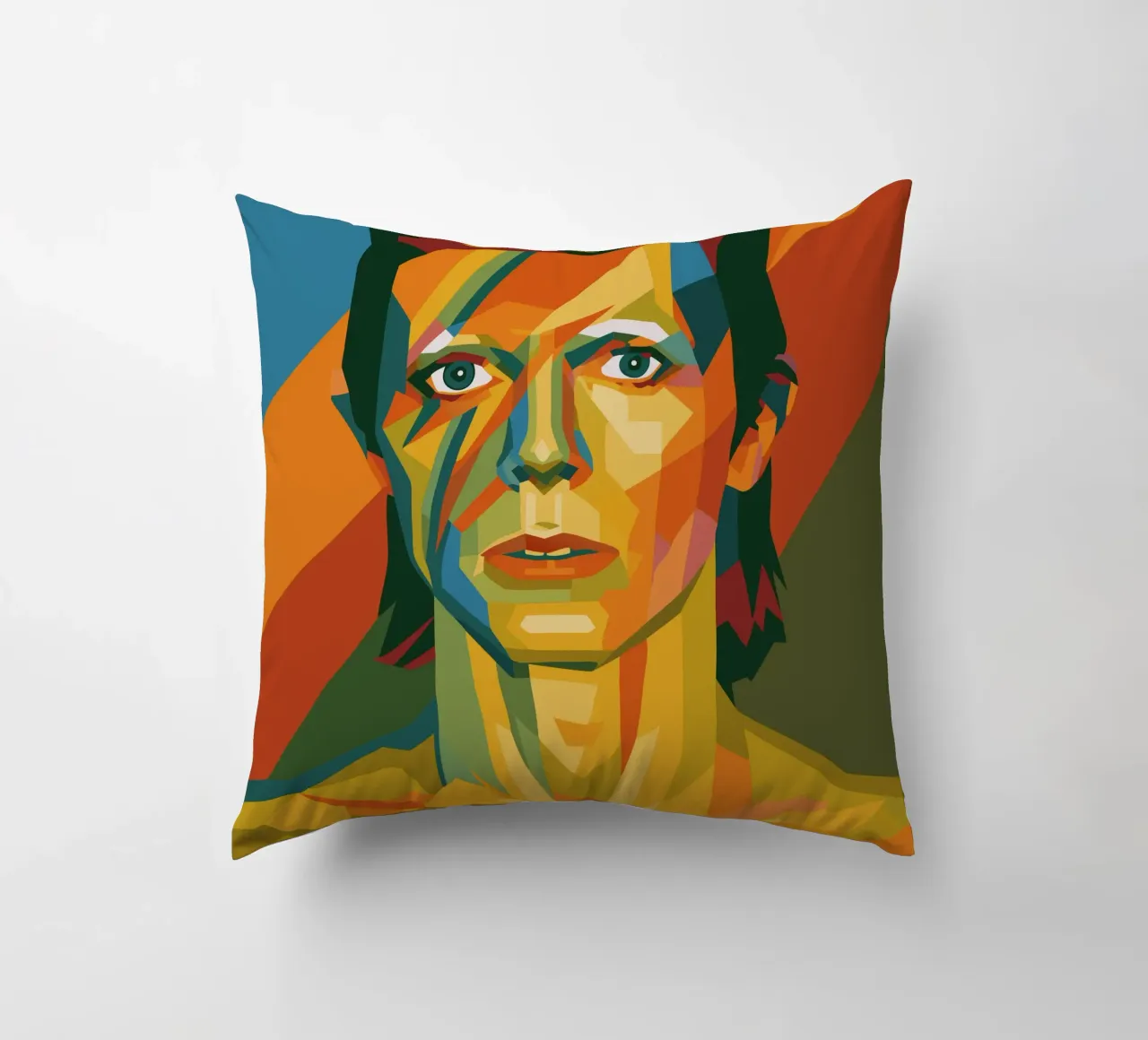 bowie retro pop art wpap cojín de aiswa