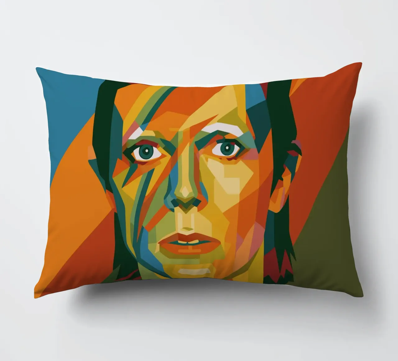bowie retro pop art wpap cuscino da aiswa