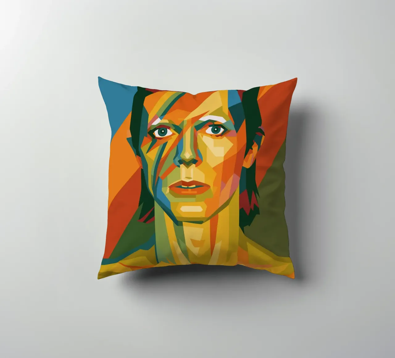 bowie retro pop art wpap cojín de aiswa