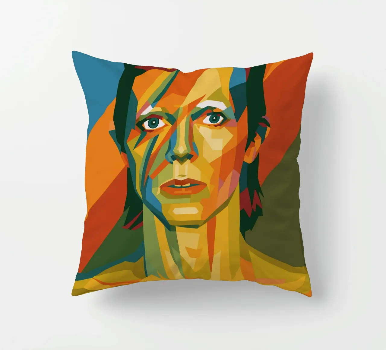 bowie retro pop art wpap cojín de aiswa