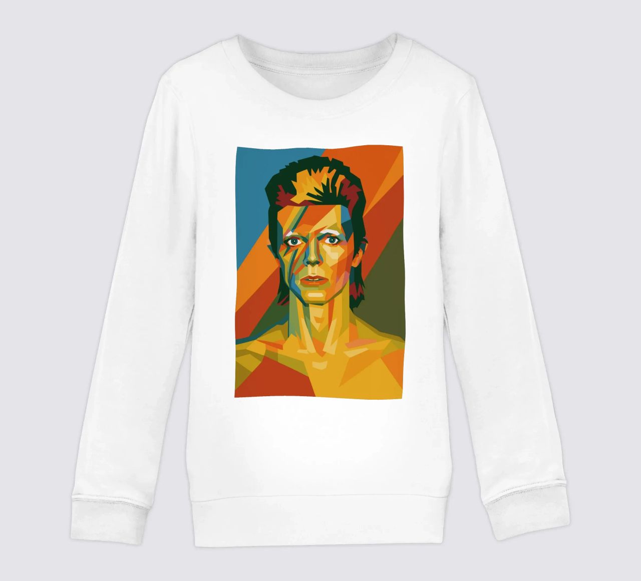 bowie retro pop art wpap felpa bambino da aiswa