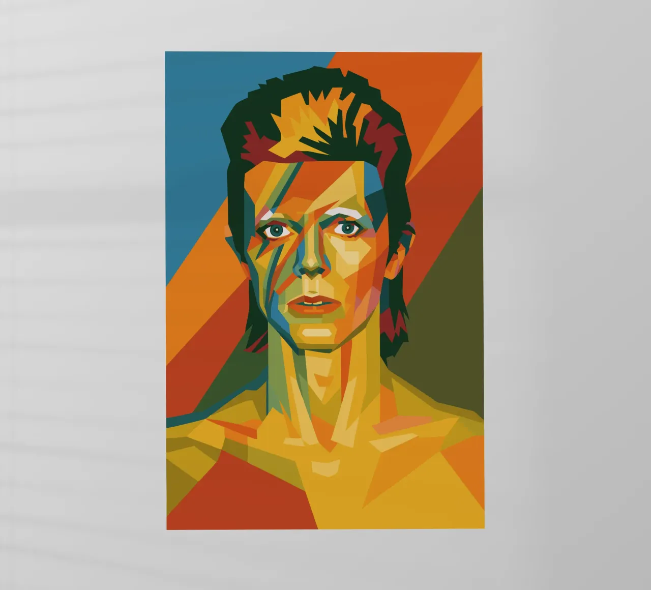 bowie retro pop art wpap pellicola backlit da aiswa