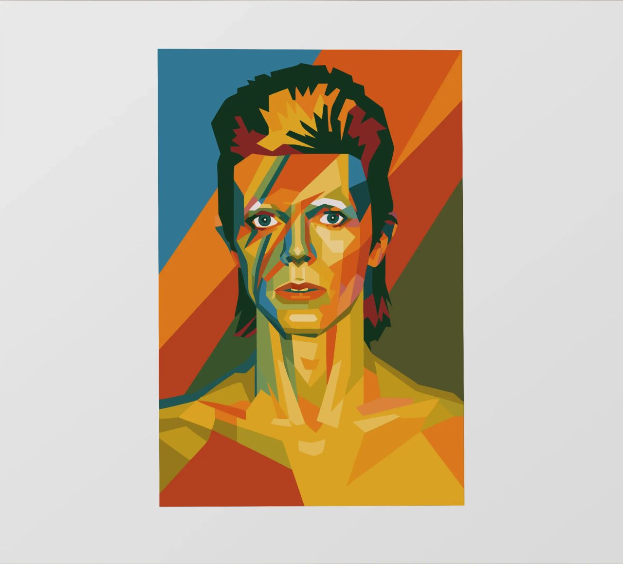 bowie retro pop art wpap pellicola backlit da aiswa