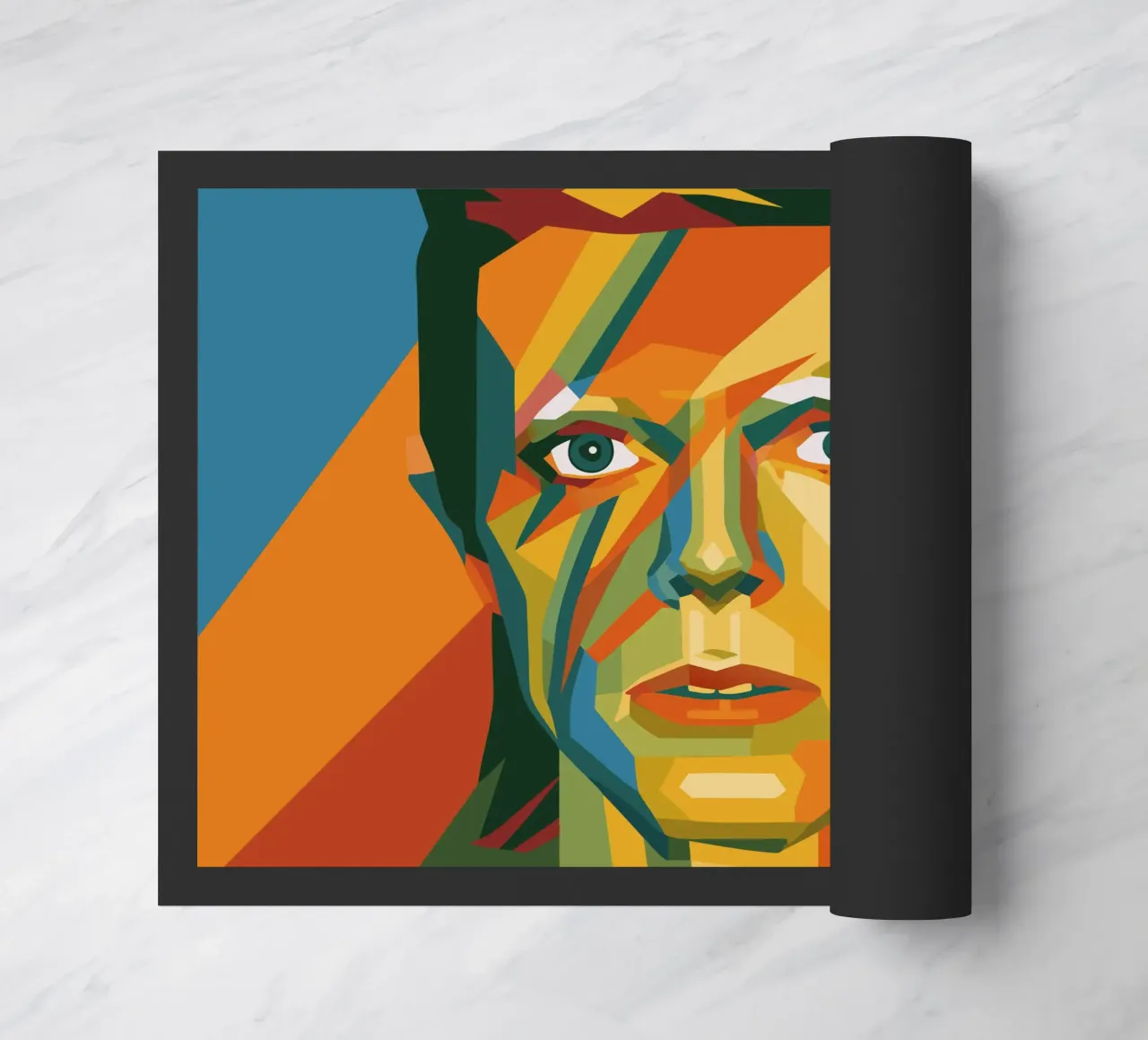 bowie retro pop art wpap felpudo de aiswa