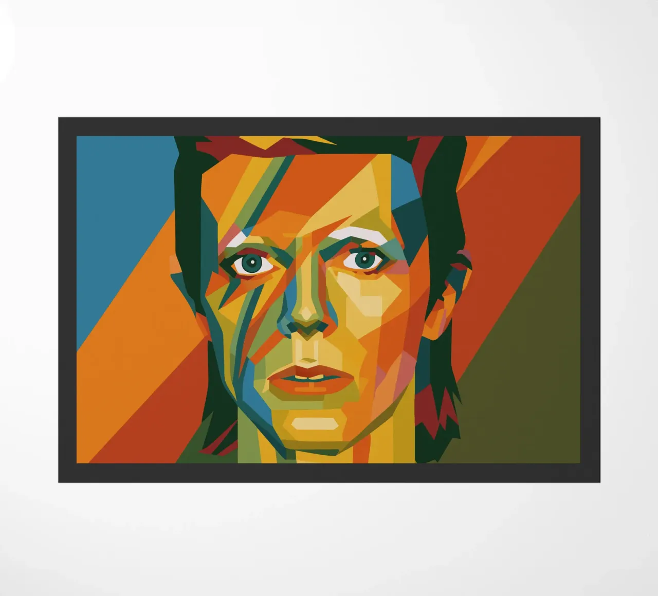 bowie retro pop art wpap felpudo de aiswa