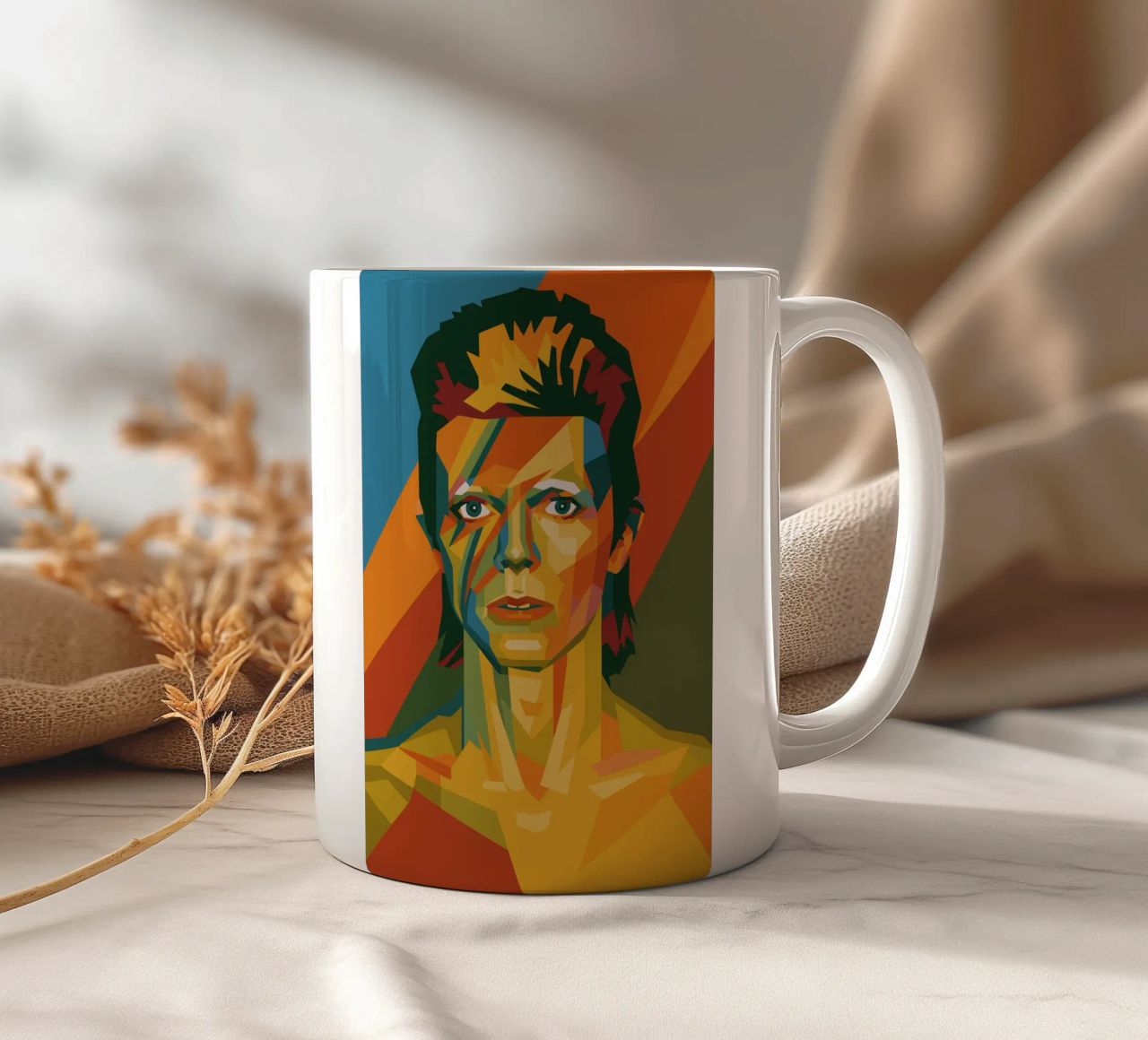 bowie retro pop art wpap tazza in ceramica da aiswa