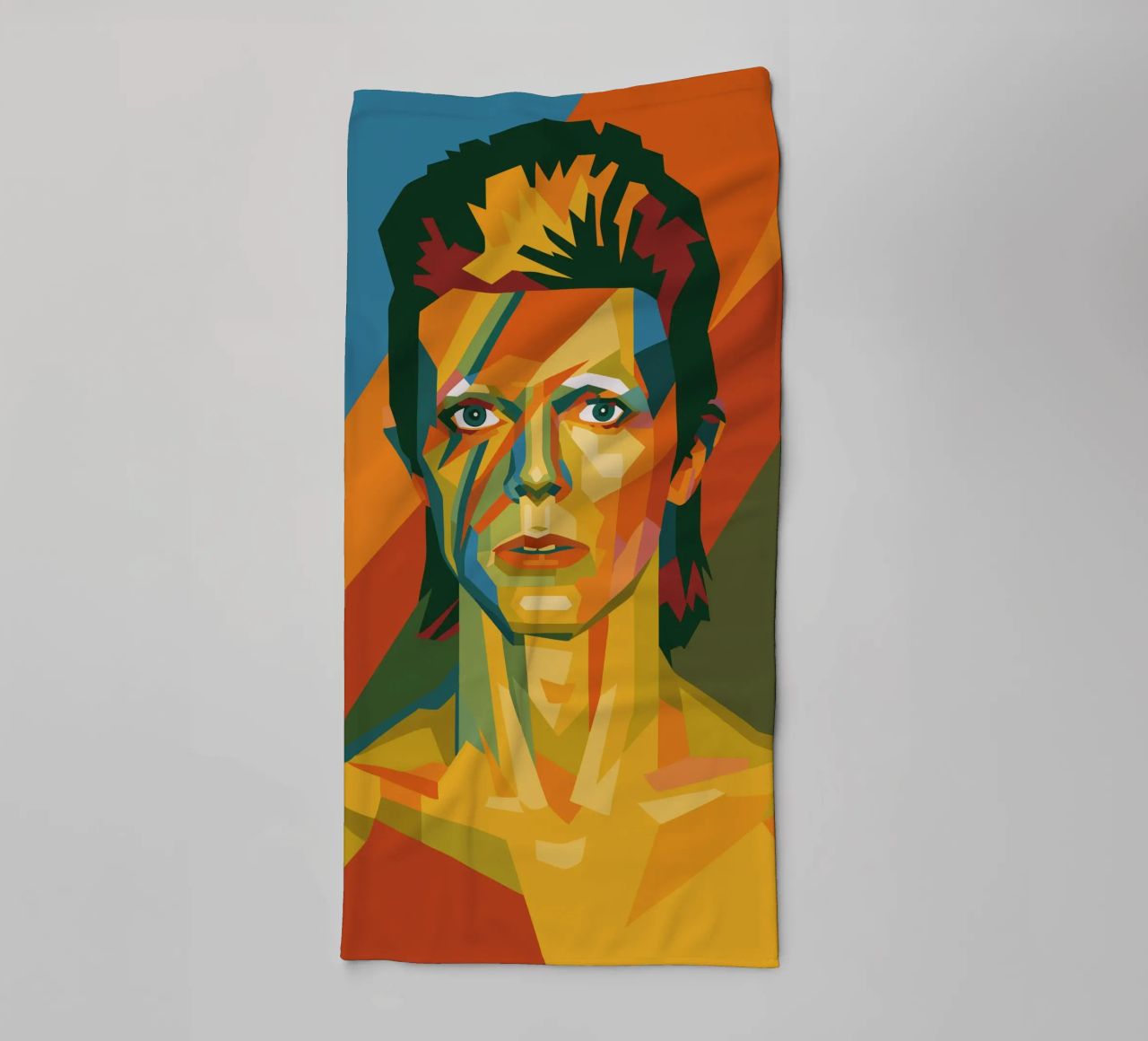 bowie retro pop art wpap asciugamano da bagno da aiswa