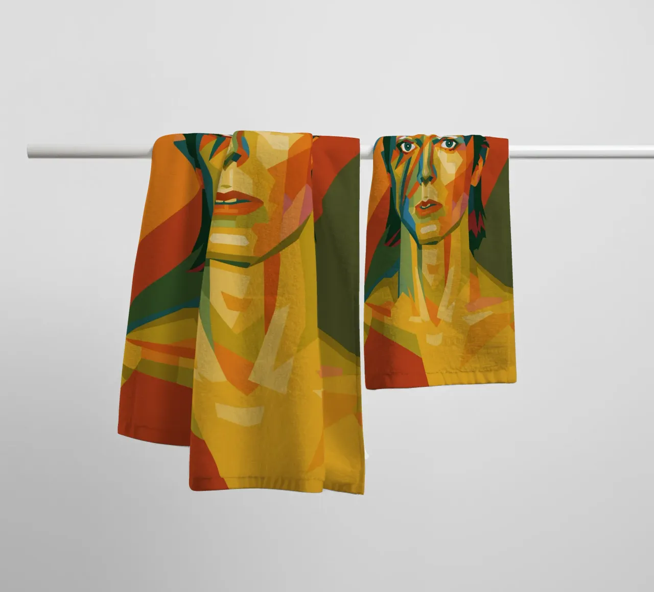 bowie retro pop art wpap toalla de baño de aiswa
