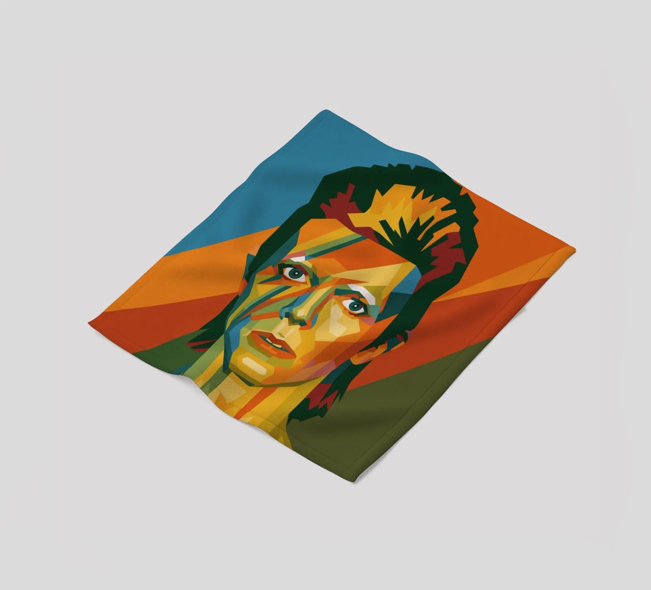 bowie retro pop art wpap coperta in pile da aiswa