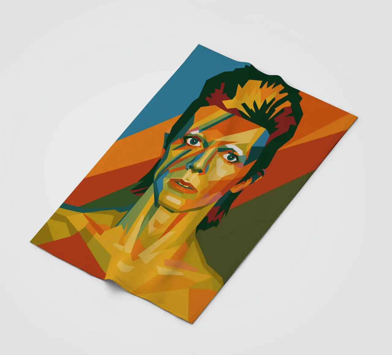 bowie retro pop art wpap coperta in pile da aiswa