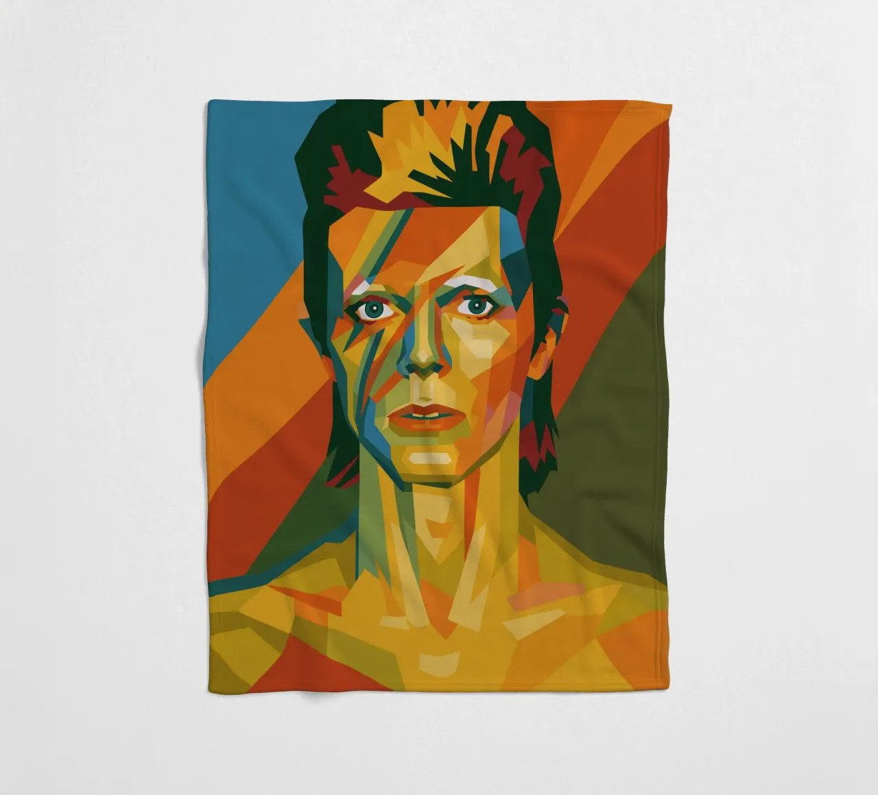 bowie retro pop art wpap coperta in pile da aiswa