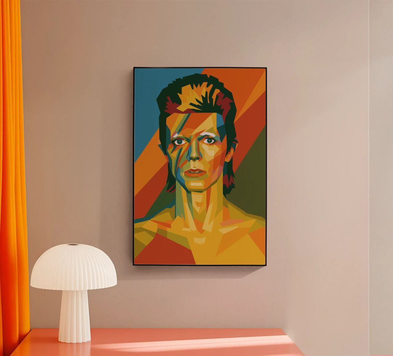 bowie retro pop art wpap plexiglass da aiswa