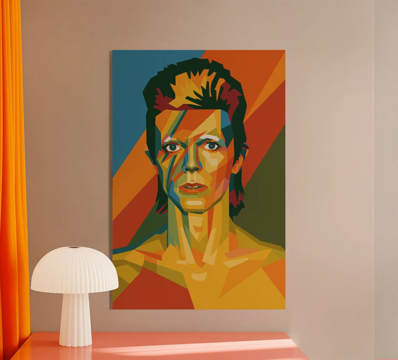 bowie retro pop art wpap plexiglass da aiswa