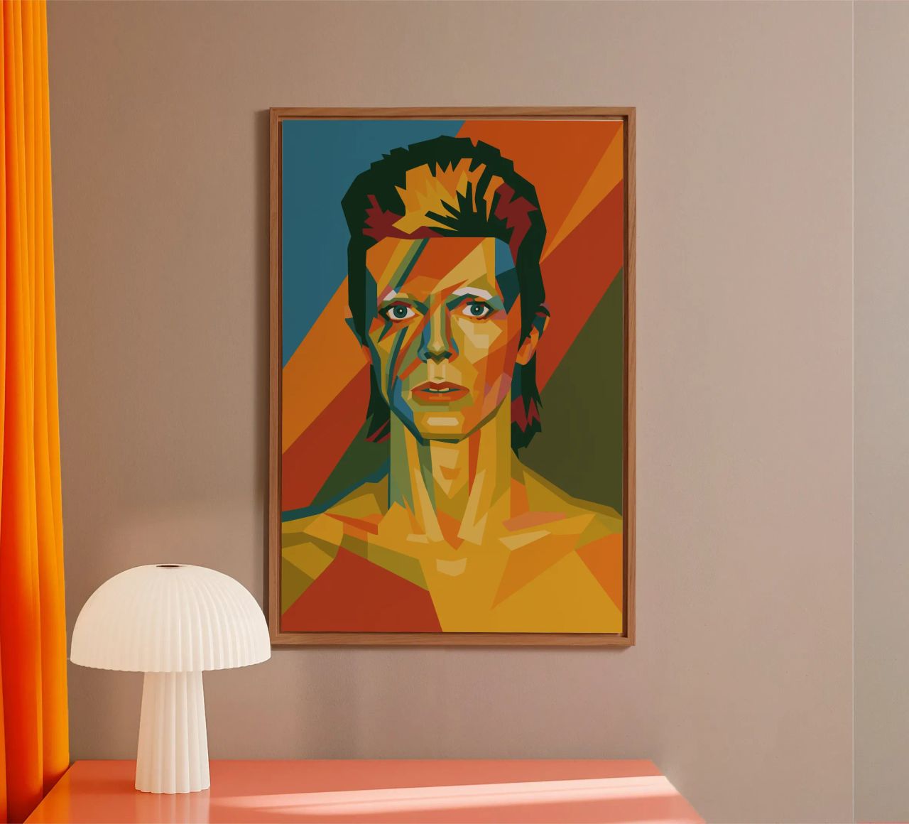 bowie retro pop art wpap alluminio dibond da aiswa