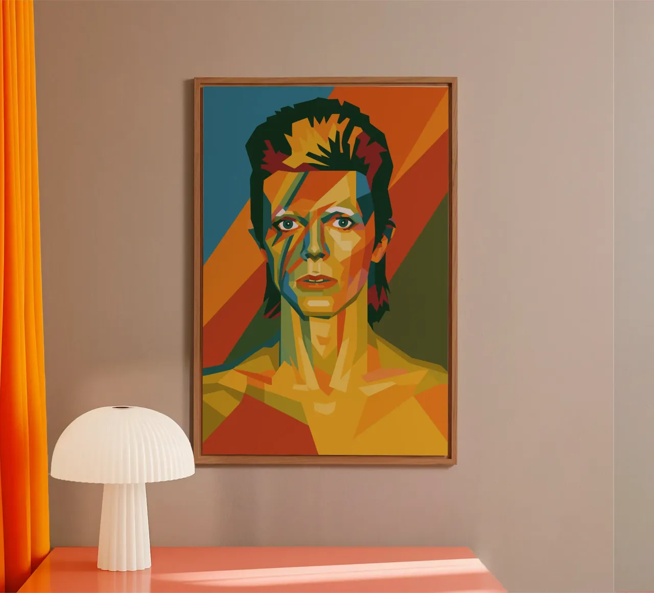 bowie retro pop art wpap alluminio dibond da aiswa