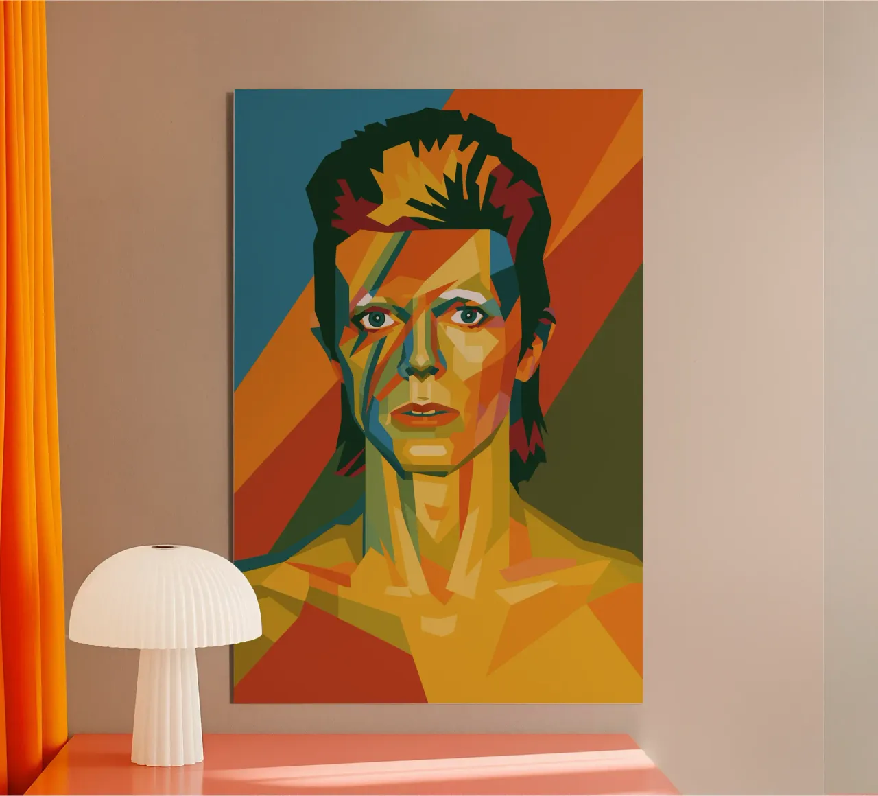 bowie retro pop art wpap alluminio dibond da aiswa
