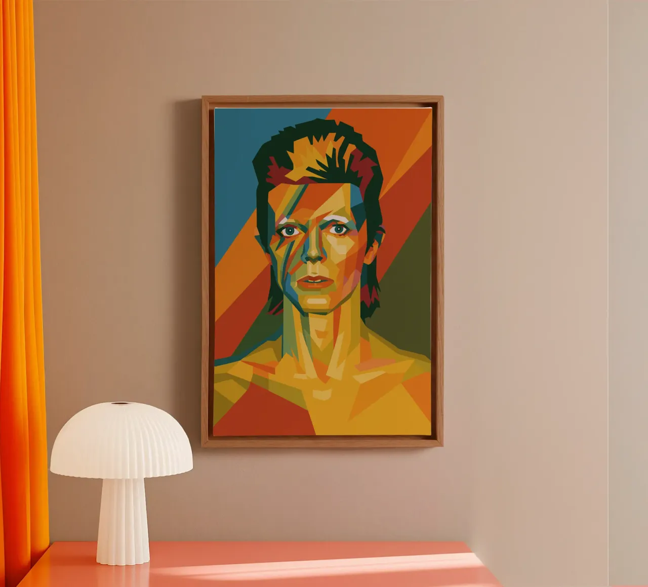 bowie retro pop art wpap tela da aiswa