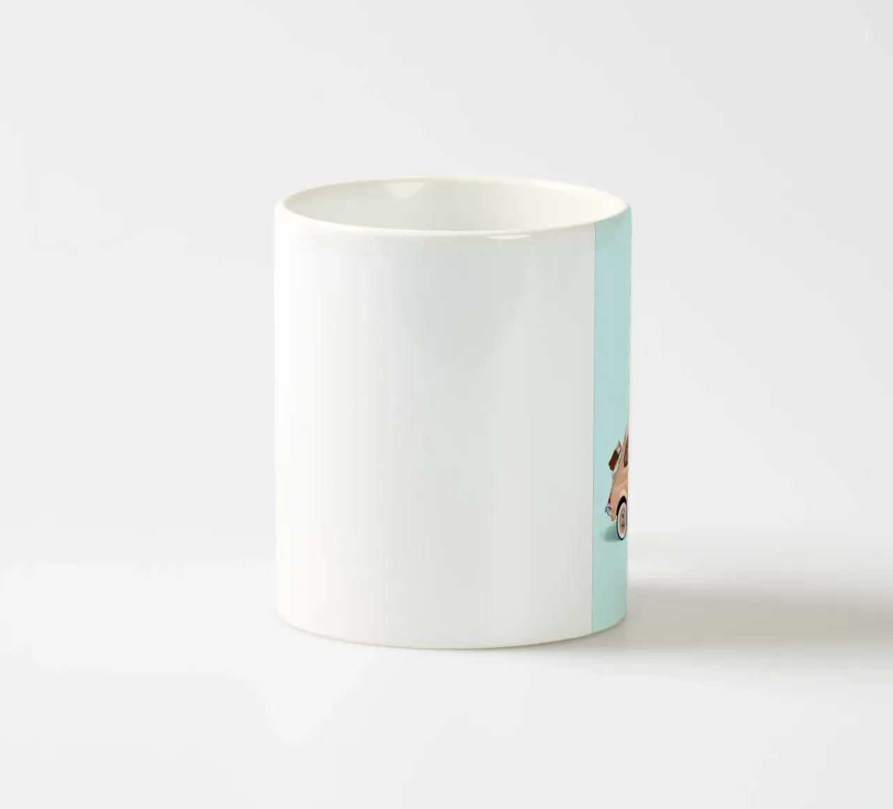Giraffe Car tazza in ceramica da Paul Fuentes Design