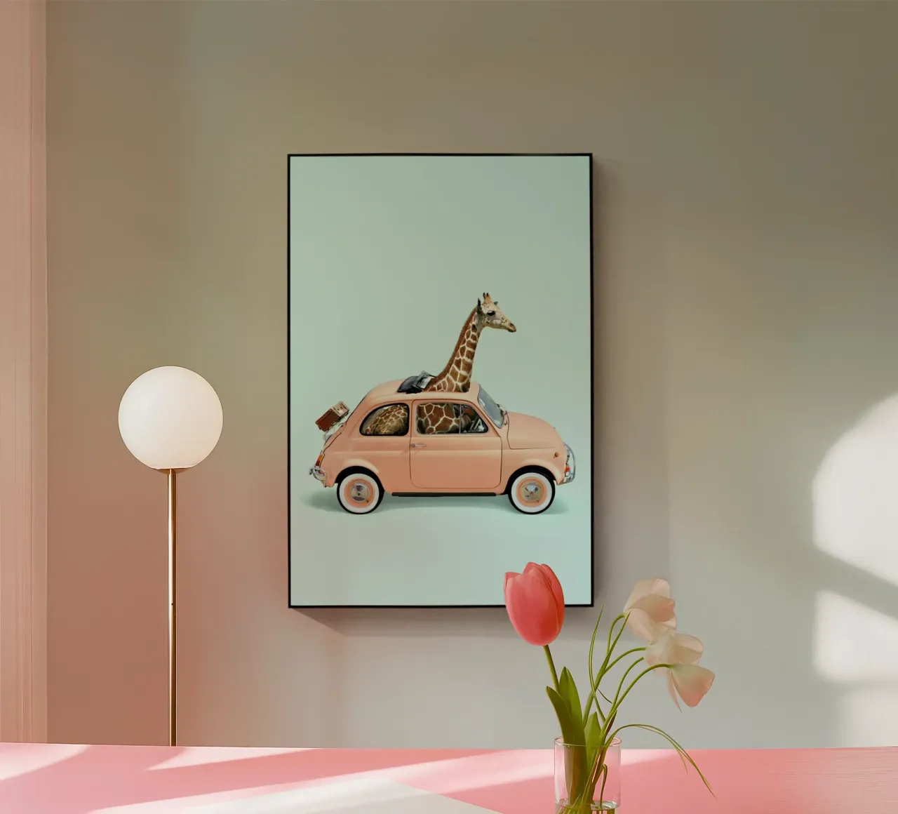 Giraffe Car plexiglass da Paul Fuentes Design
