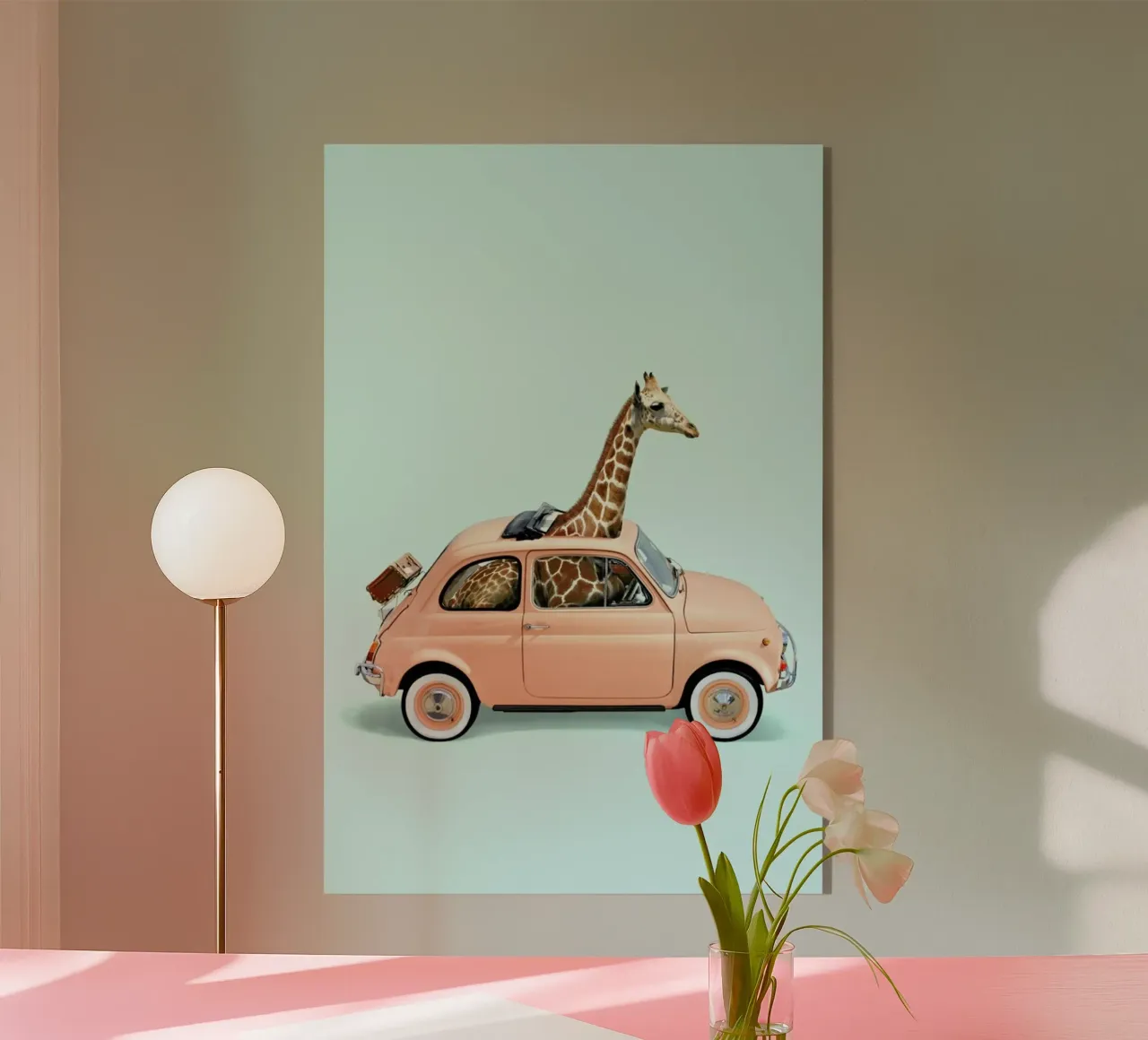 Giraffe Car plexiglass da Paul Fuentes Design