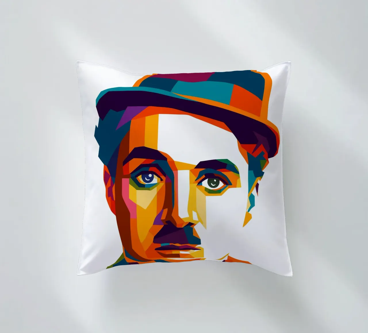 charli chaplin retro pop art wpap cuscino da aiswa