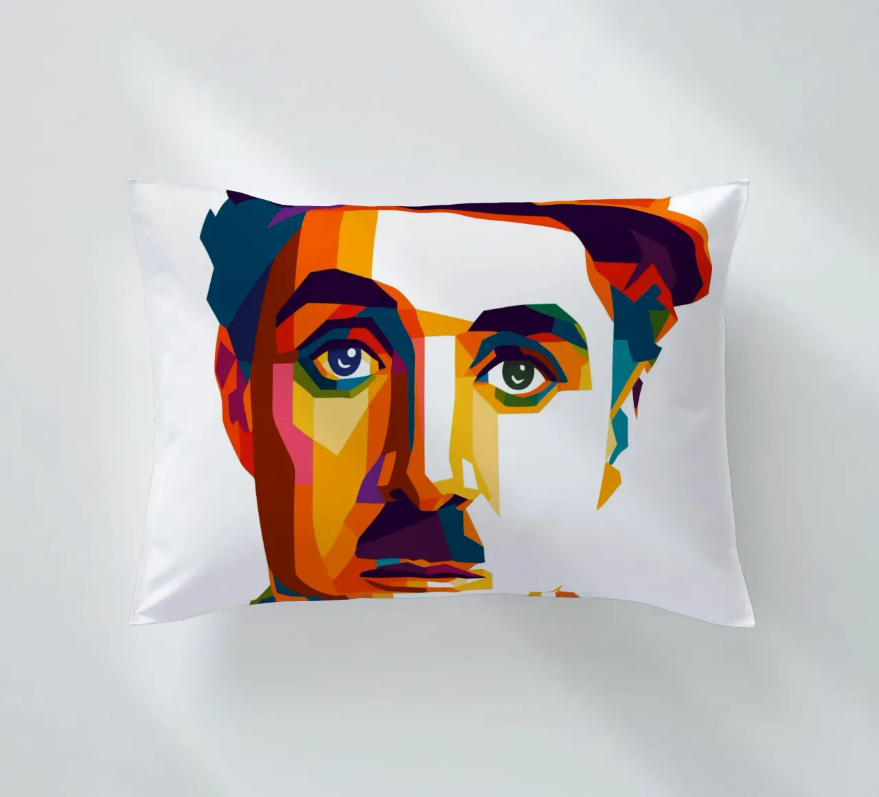 charli chaplin retro pop art wpap cuscino da aiswa