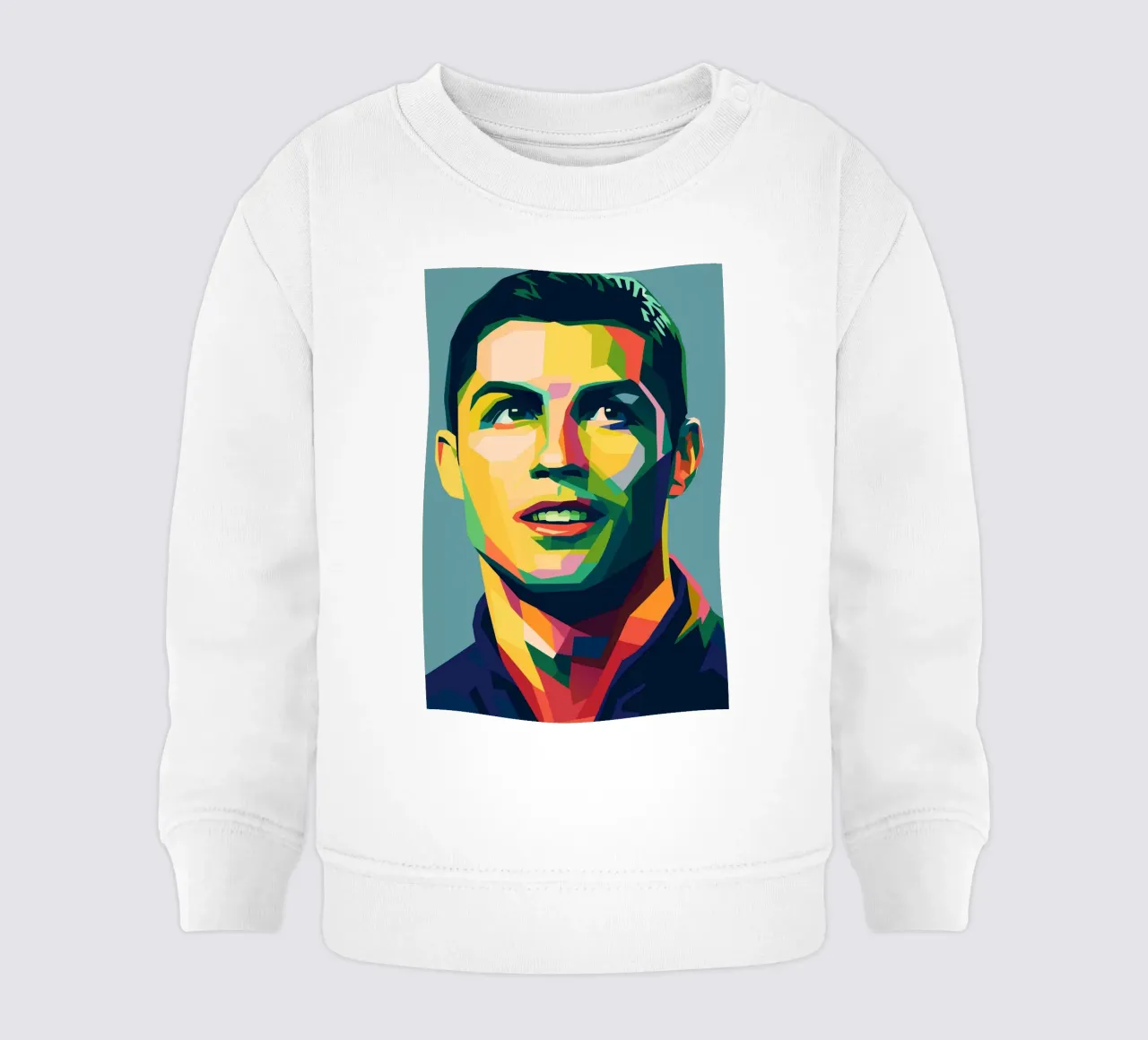 christiano ronaldo retro pop kunst wpap Baby Sweatshirt von aiswa